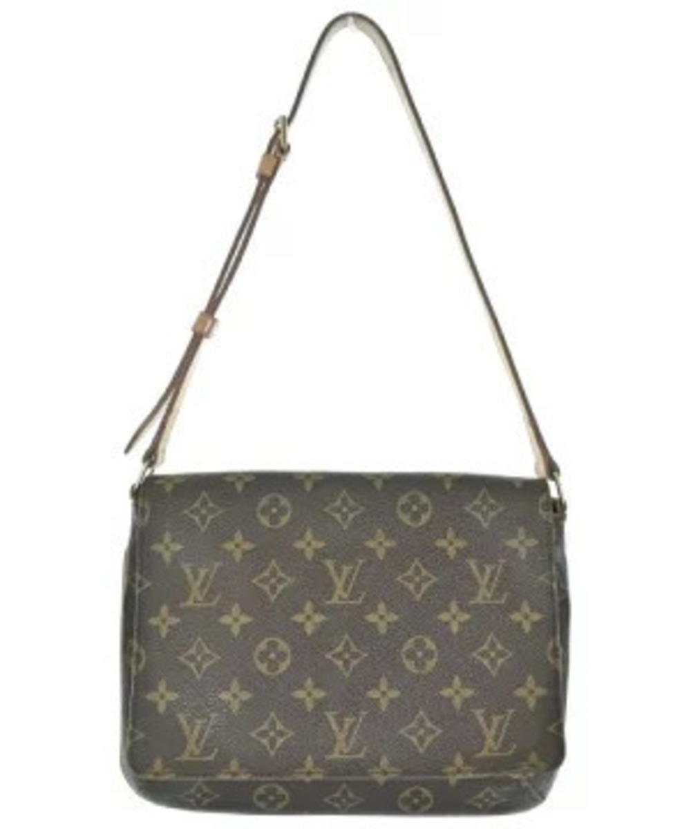 Louis Vuitton Shoulder Bag Brown Beige Cream All over